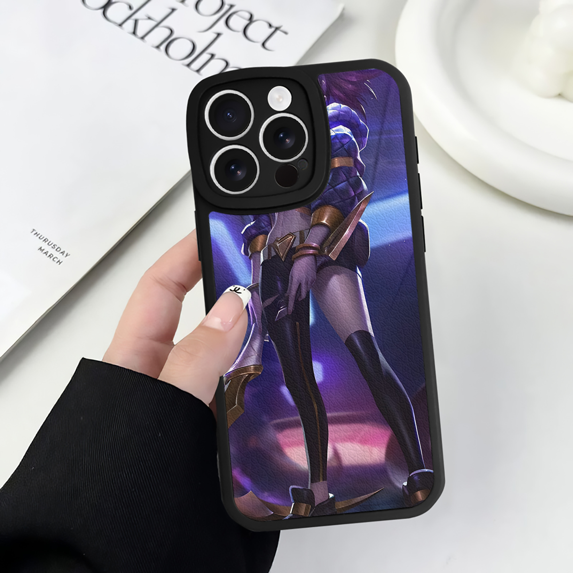 リーグ・オブ・レジェンド League of Legends LOL 【iPhone 16シリーズ対応】シリコンスマホケース（レザー調） 材質：シリコン